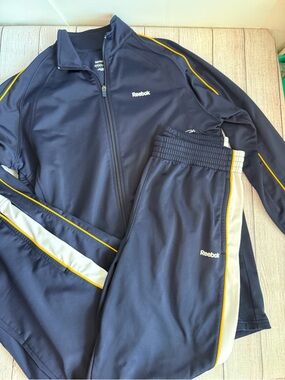 REEBOK Blue Tracksuit Pant Set Medium-XL